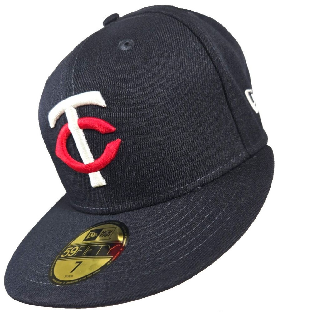 Minnesota Twins New Era 59FIFTY Blue Fitted Hat Cap 1987 World Series Size 7 New
